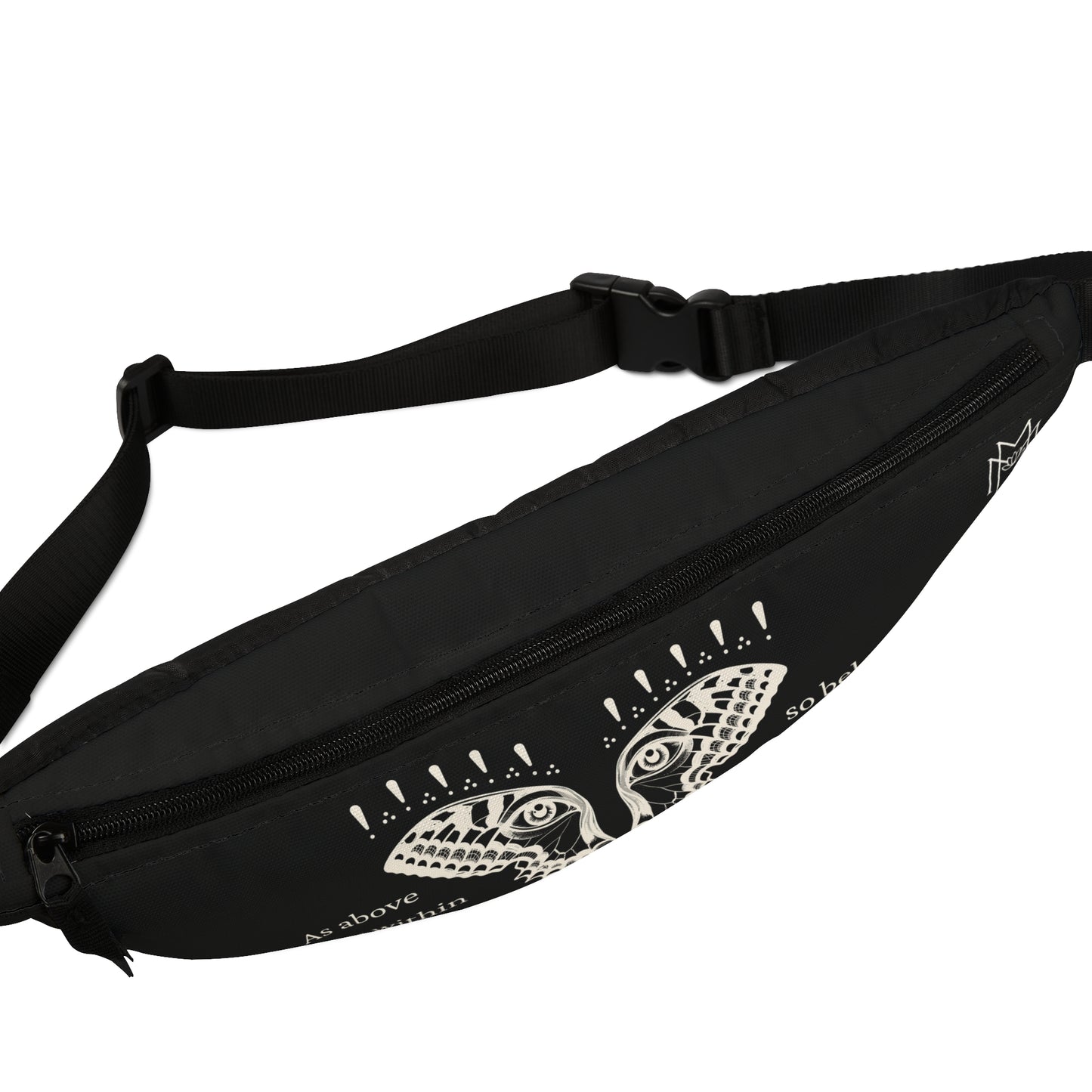 So the Soul Butterfly Black Fanny Pack