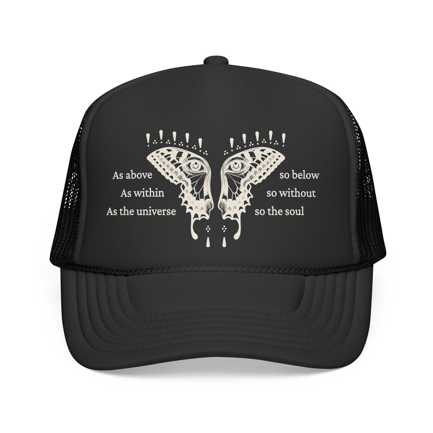 So the Soul Trucker Hat — Vintage Butterfly Graphic Cap