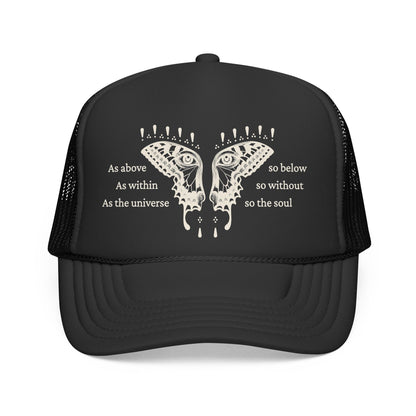 So the Soul Trucker Hat — Vintage Butterfly Graphic Cap