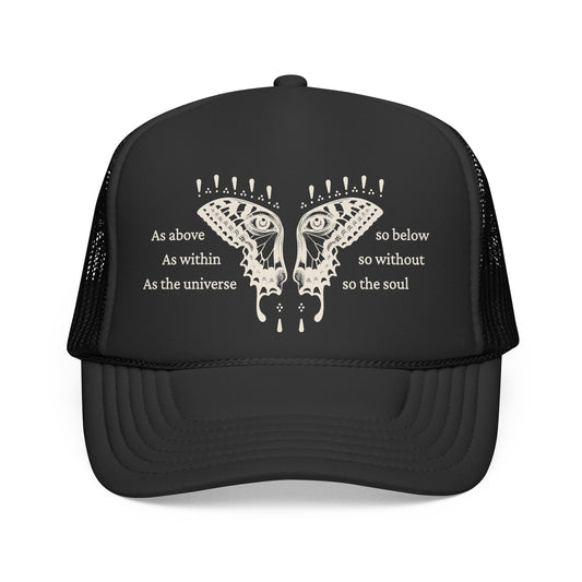 So the Soul Trucker Hat — Vintage Butterfly Graphic Cap
