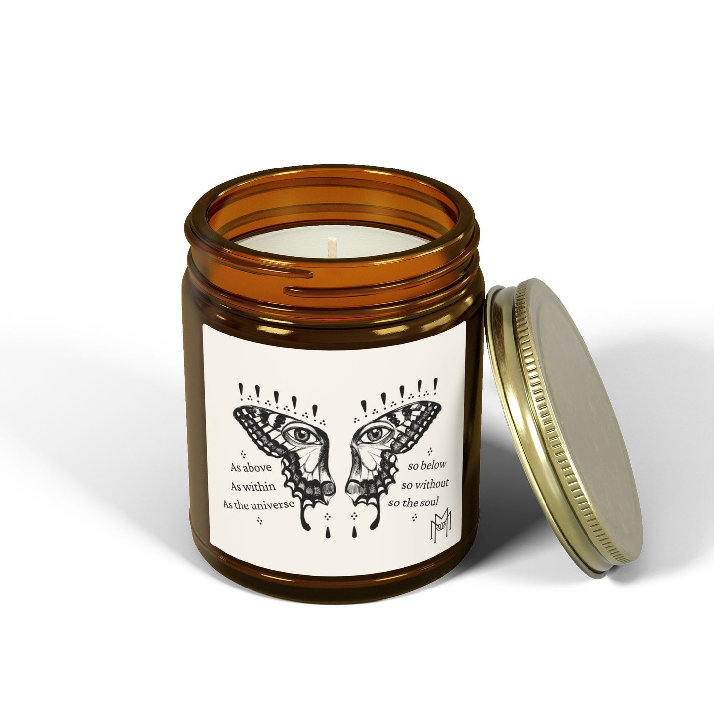 So the Soul Butterfly Candle — Eco Coconut Apricot Wax (9oz)