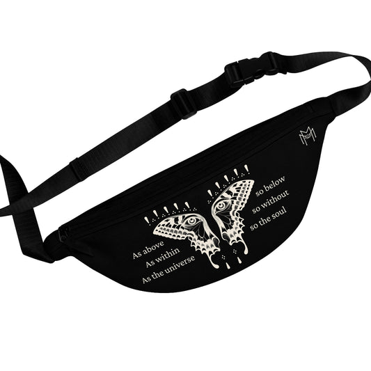 So the Soul Butterfly Black Fanny Pack