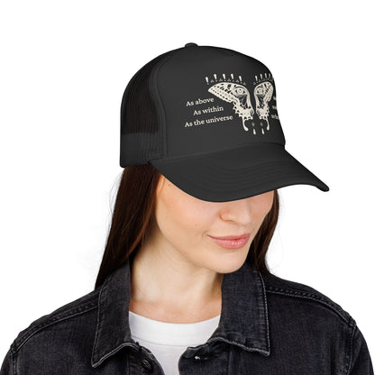 So the Soul Trucker Hat — Vintage Butterfly Graphic Cap